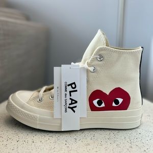CONVERSE X COMME DES GARCONS PLAY ALL STAR CHUCK '70 white